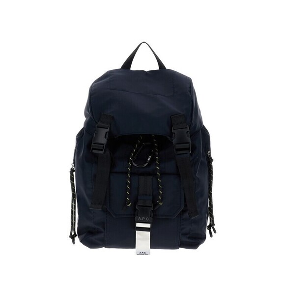 A.P.C. Navy Blue Backpack With Logo Applique - NWT